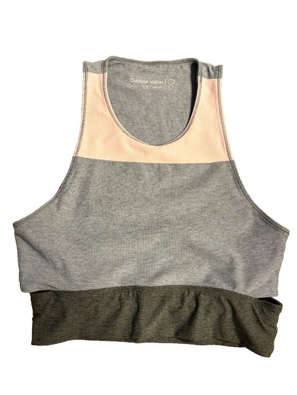 Outdoor Voices Colorblock High Neck Cutout Sports Bra | Lot of 2